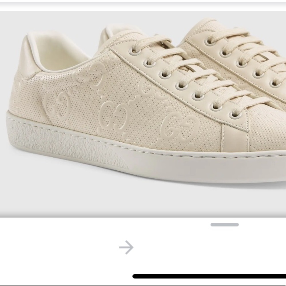 Gucci Ace GG Embossed Sneaker Authentic Worn (1)